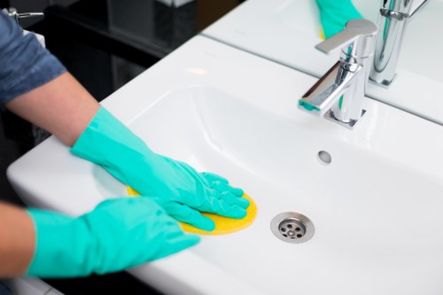 Different types of ham stains on food prep tools