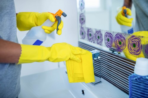Specialist curtain cleaning service handling delicate fabric curtains